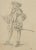 Francis Nobleman, Costume Study, 19th-Century, Pencil For Sale