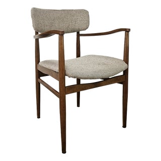Swedish Armchair in Wood and Fabric, 1970 For Sale