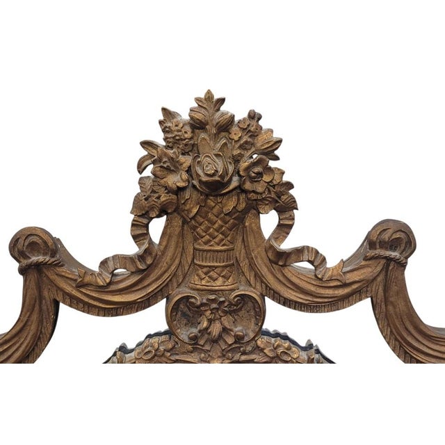 Rococo Beautiful Antique French Rococo Trumeau Mirror For Sale - Image 3 of 16