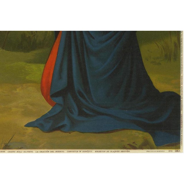 Christ on the Mount of Olives, Germany, 1900, Chromolithograph on Paper For Sale - Image 5 of 10