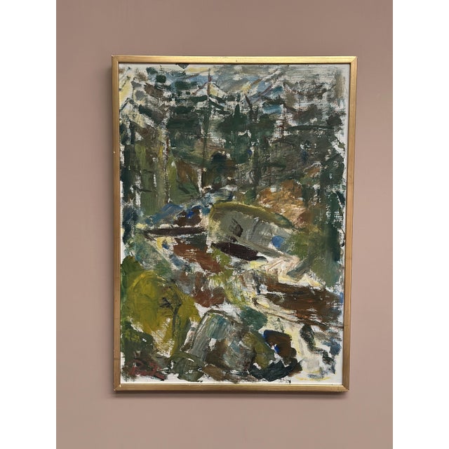 Rune Persson, Forest, 1950s, Oil on Canvas, Framed For Sale - Image 11 of 13
