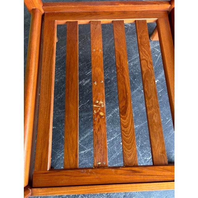 Danish Teak Club Chair Pair For Sale - Image 9 of 11