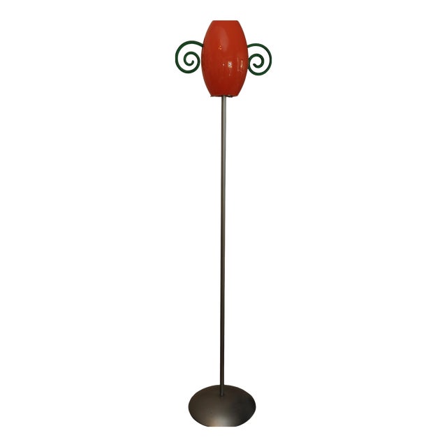 Italian Murano Glass Standard Lamp from Barovie and Toso, 1990s For Sale