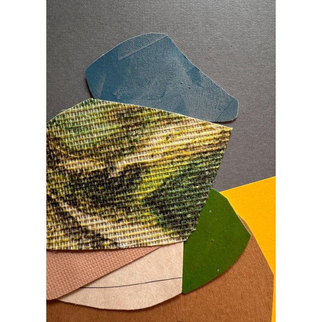 "Superbloom 8" Original Mixed-Media Collage on Paper by Zac Woodiel For Sale In Little Rock - Image 6 of 9