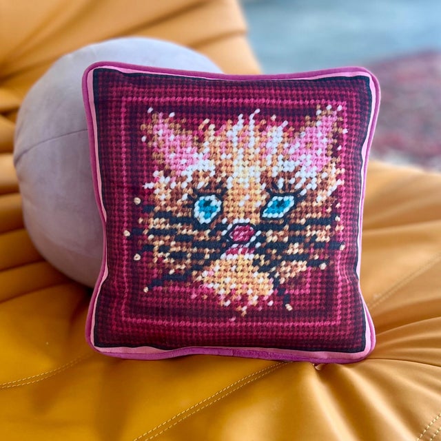 not needlepoint Our stylish icon has indulged in a bit too much catnip! Choupette is custom made in Mommani private label...