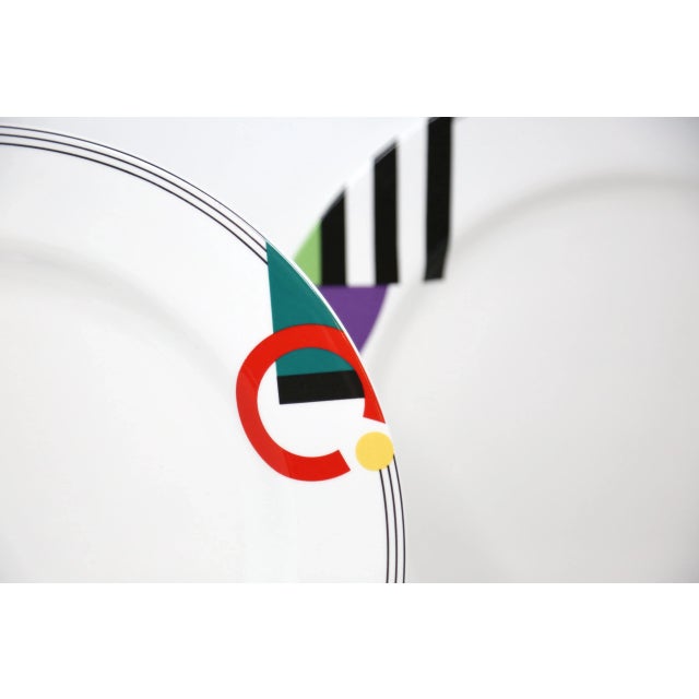 1990s 1990’s “High Spirits” Geometric Postmodern Dinnerware by Mikasa - Set of 47 For Sale - Image 5 of 10