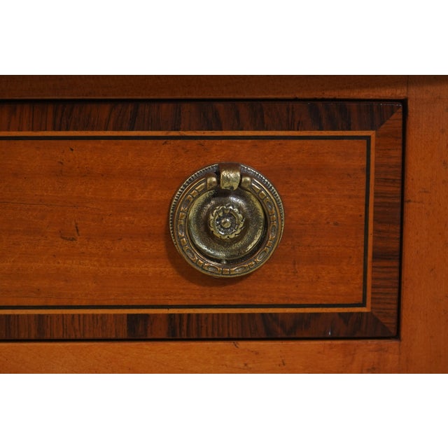 Wood Kittinger Mahogany Drop Leaf Inlaid Pembroke Table For Sale - Image 7 of 12