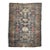 Early 20th Century Distressed Caucasian Perpedil Navy Rug 3.8 x 4.8 For Sale