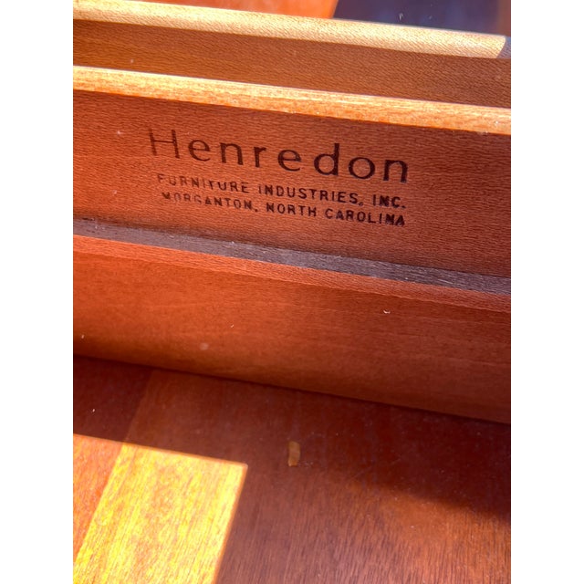 Vintage Henredon Pair Dressers Chest of Drawers Set in Campaign Style For Sale - Image 10 of 10