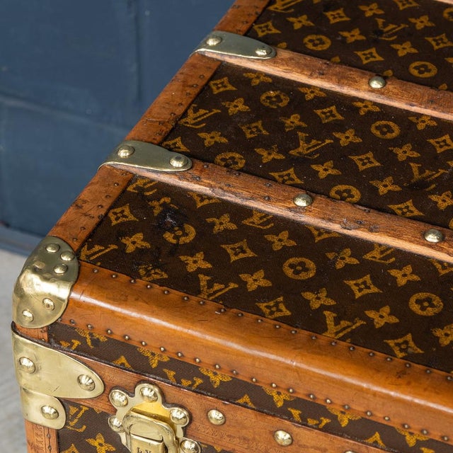 Malle Haute Trunk in Monogram Canvas from Louis Vuitton, France, 1920s For Sale - Image 11 of 18