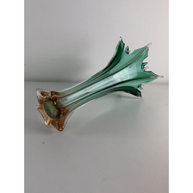 Large Vintage Murano Glass Vase, 1940s For Sale - Image 10 of 13