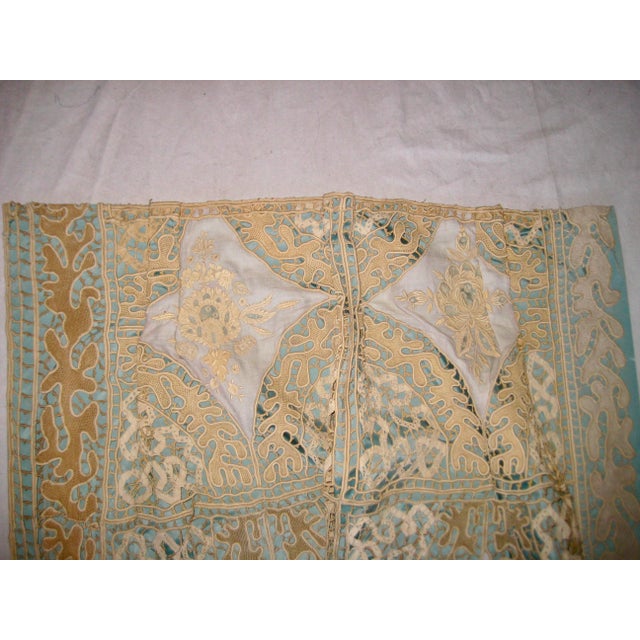 Mid 19th Century French Napoleon III Castel Size Lace Curtains For Sale - Image 15 of 16