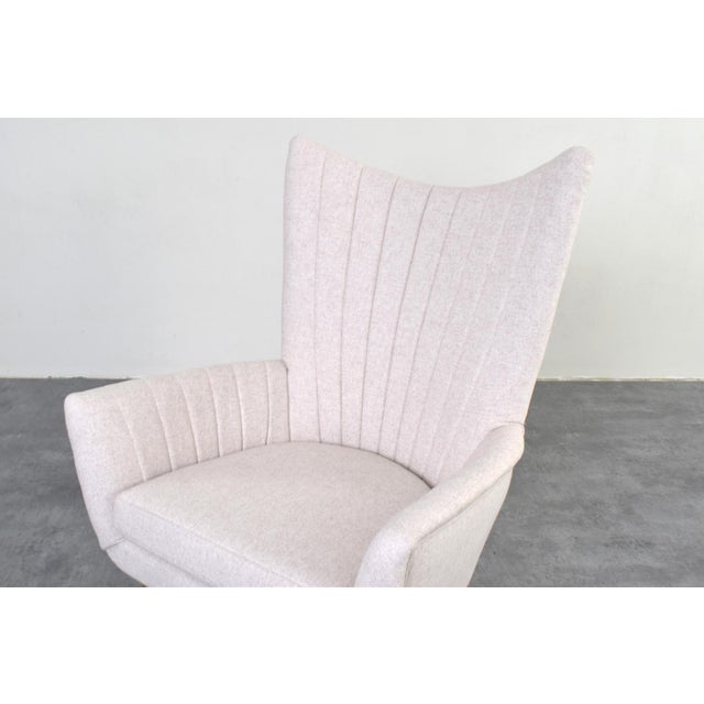 Beige Mid-Century Modern Italian Chair, 1960s For Sale - Image 8 of 12