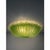 Green Green Murano Glass Chandelier Italian White Graniglia" Budino" Flush Mount in 70' Style For Sale - Image 8 of 14