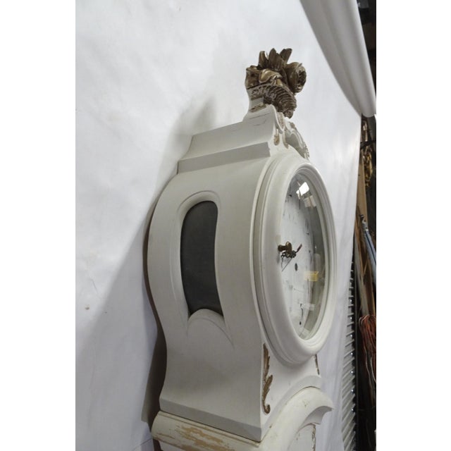 Swedish Mora Clock Rococo Style 100% Original Paint For Sale In Miami - Image 6 of 12