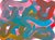 Contemporary Abstract Oil on Paper (Arches Oil Paper, 140 Lb Cold Press) "Wiggle 23" by Leon Phillips For Sale - Image 4 of 4