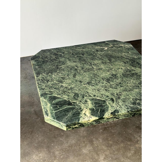 1970s Verde Alpi Marble Coffee Table, Italy, 1970s For Sale - Image 5 of 18