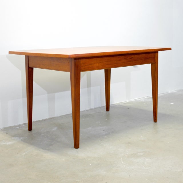 Wood British Teak Dining Table For Sale - Image 7 of 11