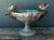 Vintage Glazed Ceramic Floral Bird Urns - A Pair For Sale In West Palm - Image 6 of 12