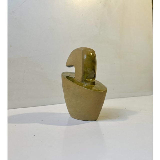 Surrealist Entity in Glazed Ceramic by Aksel Hansen, 1960s For Sale - Image 6 of 8