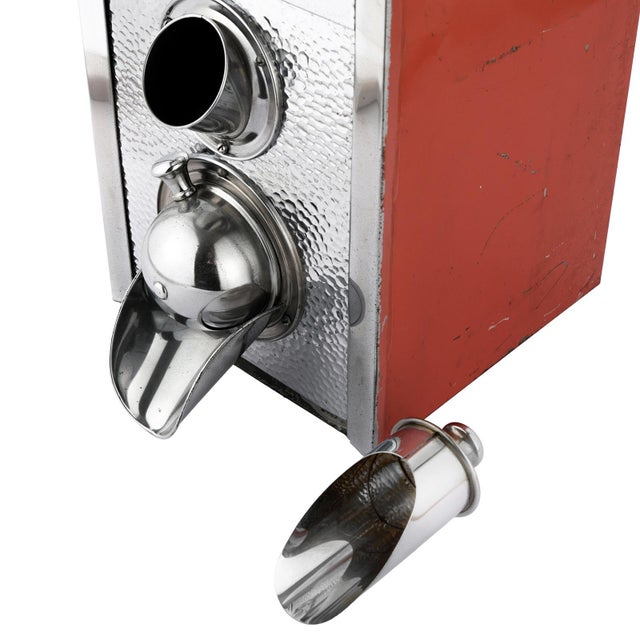 Vintage German Chrome-Front Coffee Bean Dispenser, 1950s For Sale - Image 4 of 6