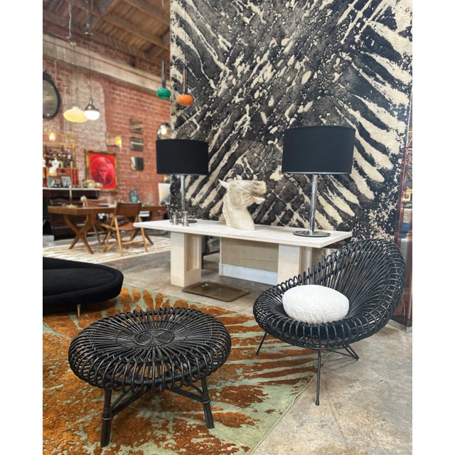 Pair of 2 Italian 50's Steel Table Lamps For Sale - Image 10 of 12