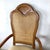 Late 20th Century Pair of Vintage Provincial Walnut & Cane High-Back Armchairs With Burlwood Crest For Sale - Image 5 of 18