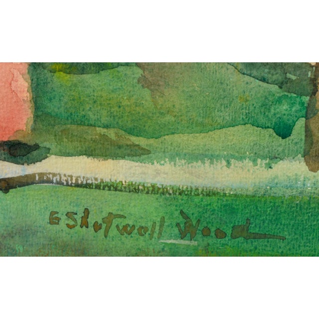 Emily Shotwell Goeller "Wood Fall Leaves" Impressionist Watercolor on Paper 1947 For Sale In Monterey, CA - Image 6 of 8