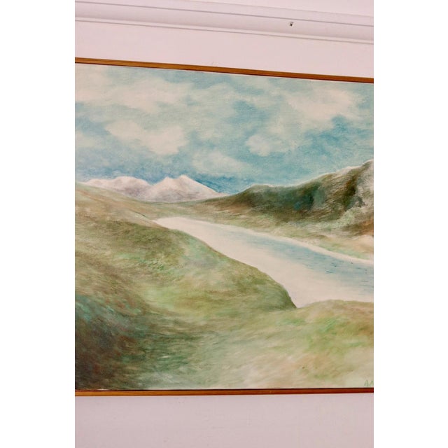 A. Alm, Landscape, 1988, Oil on Canvas, Framed For Sale - Image 7 of 11