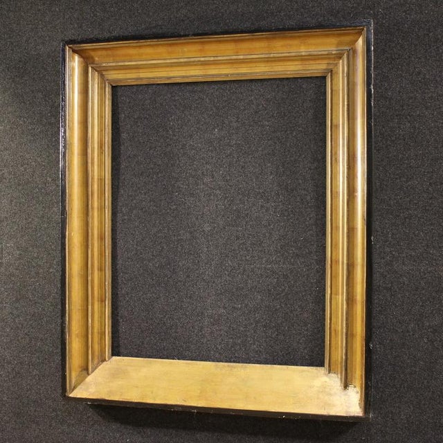 Vintage Dutch Lacquered and Gilded Frame, 1950 For Sale - Image 11 of 13