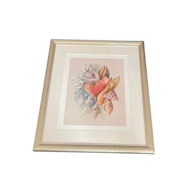 Bring the serene beauty of the coast indoors with this elegant watercolor art print, capturing a meticulously arranged...
