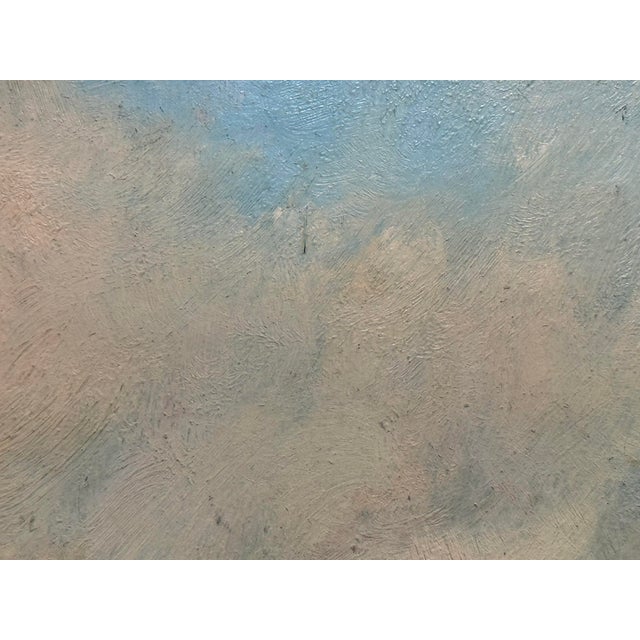 Late 20th Century Mountain Landscape Oil Painting, Vintage For Sale - Image 5 of 12