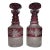 Vintage Ebeling & Reuss Marchioness Hand-Cut Crystal Whiskey Decanters - Pair For Sale
