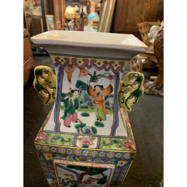 Gray Canton Vases, 1800s, Set of 2 For Sale - Image 8 of 11