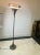 Walter Von Nessen 1930s Art Deco Double Tier Torchiere Enamel Metal Floor Lamp For Sale - Image 4 of 9