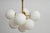 Gold Model 2720 Ceiling Lamp with Glass Spheres by Eva Renée Nele Bode for Temde, 1950s For Sale - Image 8 of 15