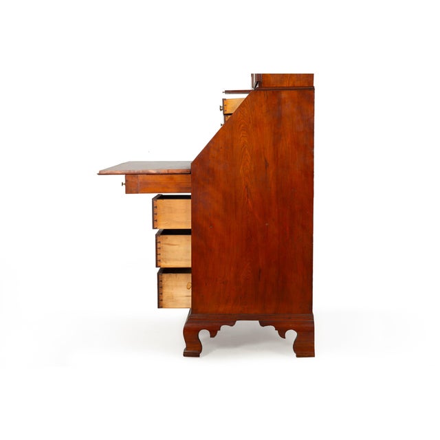 Fine Chippendale Secretary Desk “American Independence” For Sale - Image 10 of 18