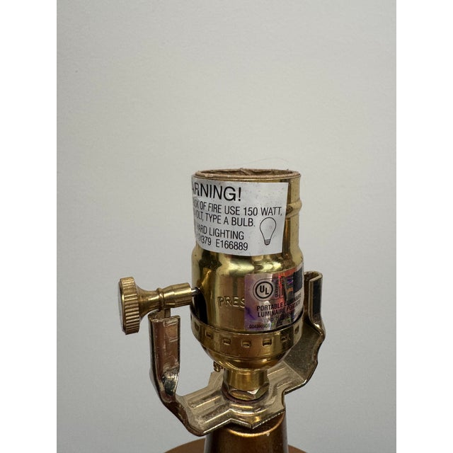 Transitional Navy Blue Malachite Pattern Lamps by John Richards - a Pair For Sale - Image 10 of 12