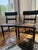 Beautiful matching pair of antique Victorian chairs dating to the late 1800s. They have their original black ebonized...