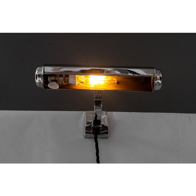 Art Deco Adjustable Chromed Wall Lamps, 1920s, Set of 3 For Sale - Image 11 of 18
