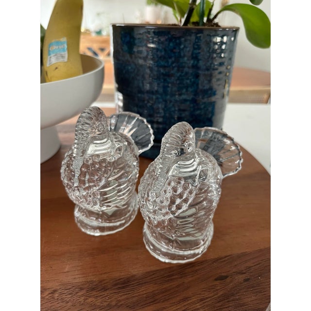 Vintage Shannon Crystal Turkey Salt & Pepper Shaker Set For Sale - Image 9 of 9