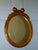 Vintage Italian Florentine Gilded Oval Mirror Ribbon Bow Accent Italy For Sale - Image 9 of 13