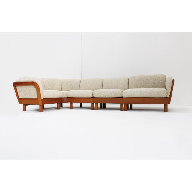 Mid-Century Danish Corner Sofa in Teak by Olsen Laursen, 1960s, Set of 5 For Sale - Image 4 of 15