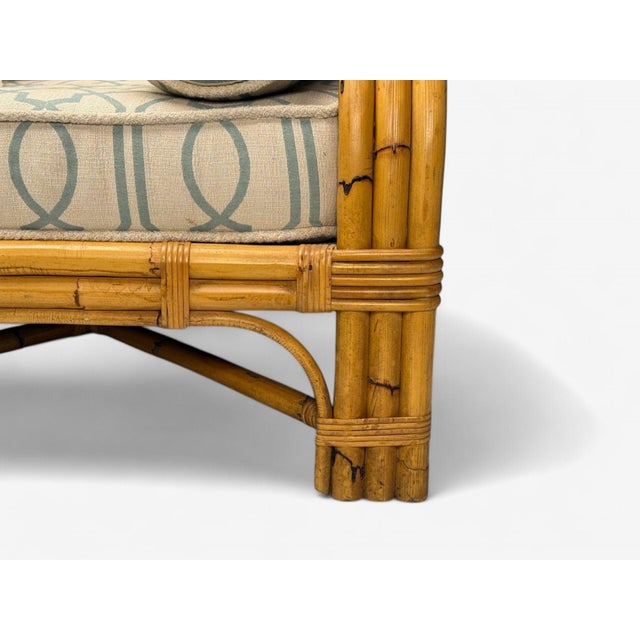 Bielecky Brothers, Modern Two Seater Sofa, Settee, Cane, Bamboo, Usa, 21st C. For Sale - Image 9 of 12