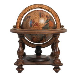 Vintage Italian World Desk Globe For Sale