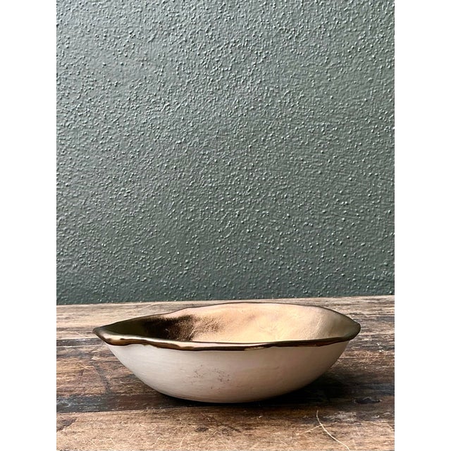 Vintage Original Slab Built Studio Pottery Bowl For Sale - Image 10 of 12