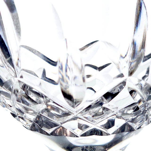 Transparent Late 20th Century Waterford Crystal Lismore Essence White Wine Glasses - Set of 4 For Sale - Image 8 of 12