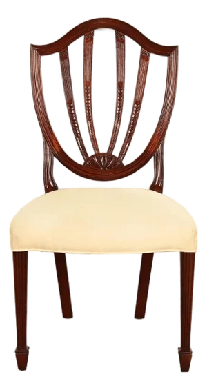 Baker Furniture Historic Charleston Federal Mahogany Shield Back Side Chair or Dining Chair
