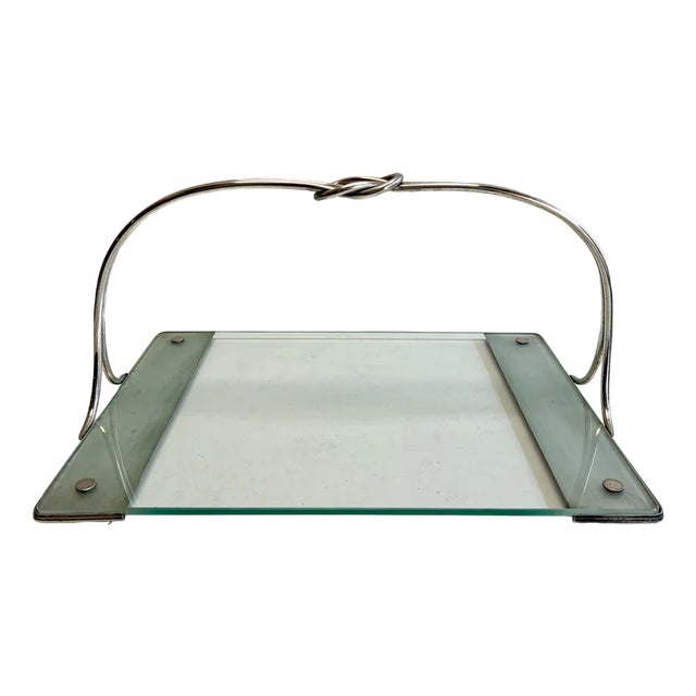 Serving Snack Tray from Arthur Krupp Milano, 1940s For Sale