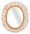 Large Oval Mirror in Bamboo, Rattan and Wicker by Franco Albini, Italy, 1970s For Sale
